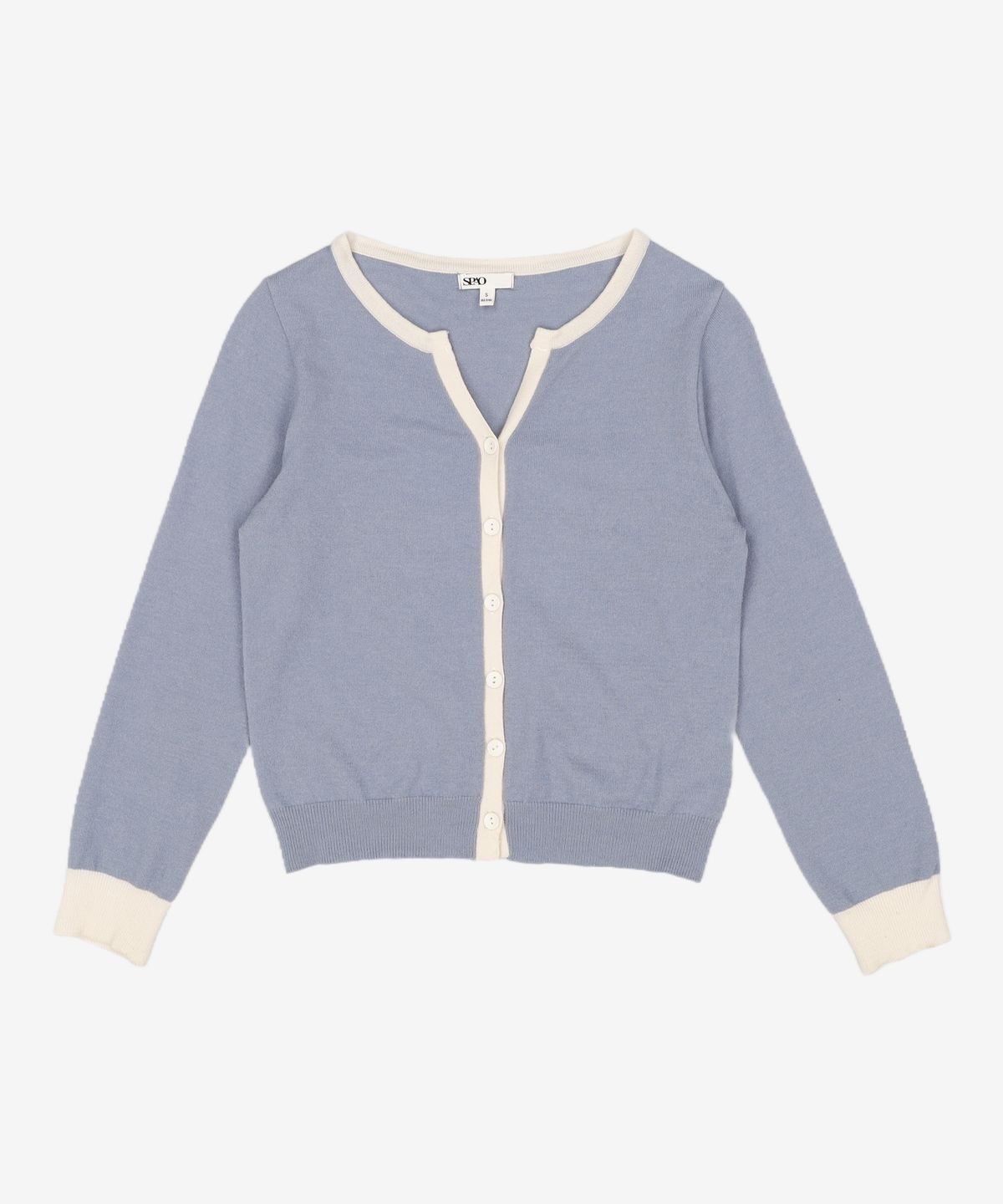 스파오(SPAO) 넥변형 배색 가디건 SPCKA4TW96 S