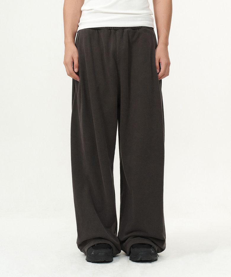 PIGMENT DAMAGE SWEAT PANTS (CHARCOAL)