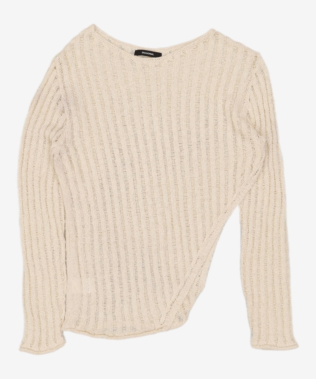 다이애그널(DIAGONAL) NETTING SLIT KNIT (ivory) FREE