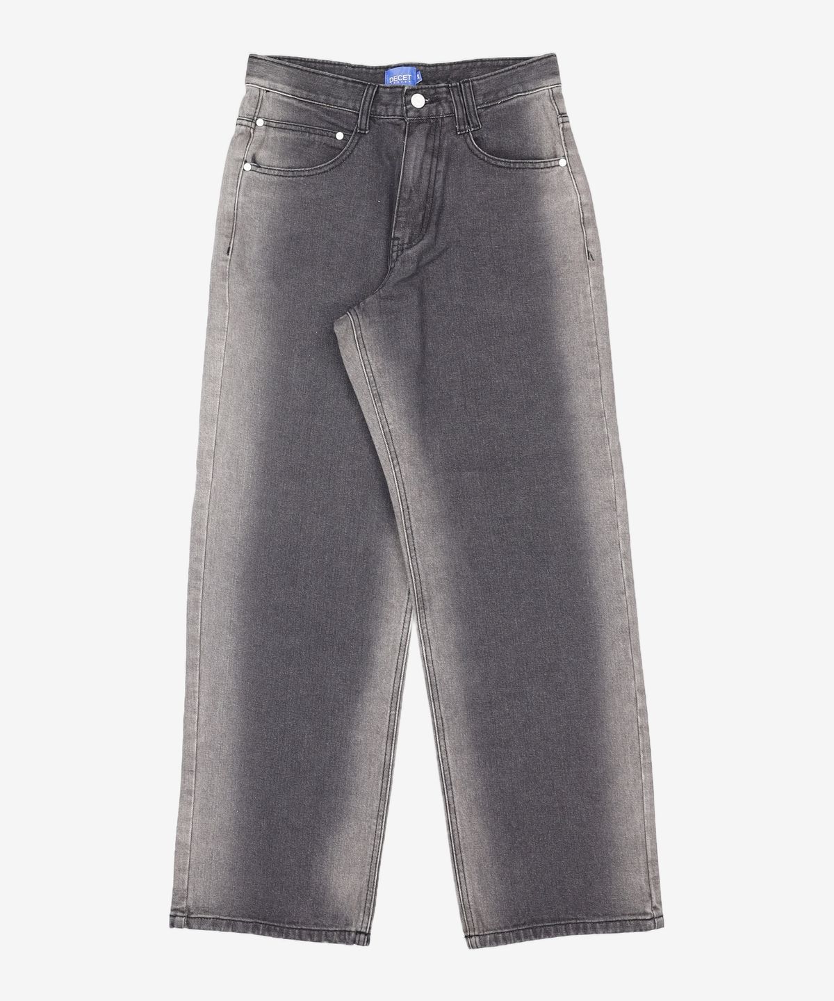 데케트(DECET) Mid Rise Wide Jeans DCPT027BlackCenter 28