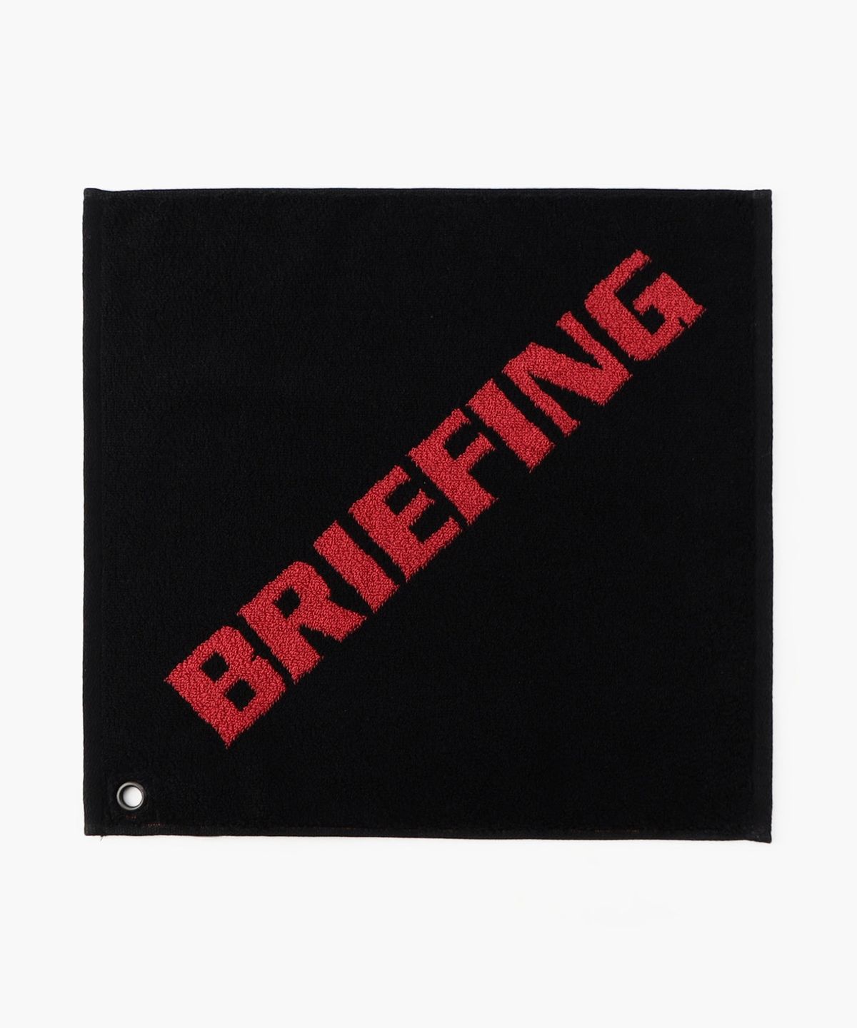 브리핑 골프(BRIEFING GOLF) 로고 워시 타월 BY HIPPOPOTAMUS_블랙