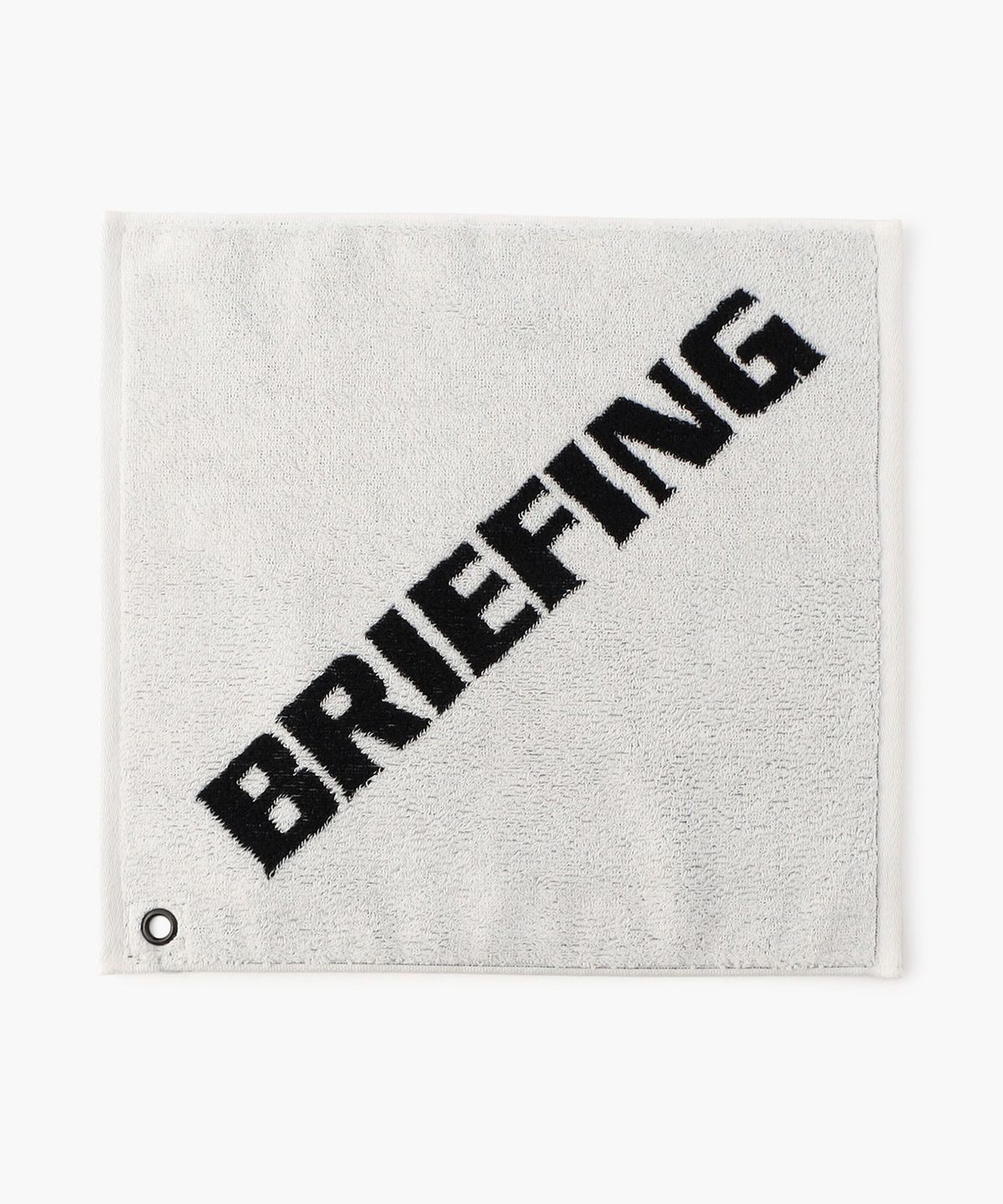 브리핑 골프(BRIEFING GOLF) 로고 워시 타월 BY HIPPOPOTAMUS_화이트