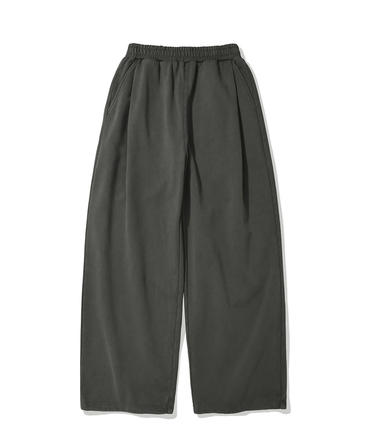 카네이테이(KANEITEI) PIGMENT DAMAGE SWEAT PANTS (OLIVE DRAB)