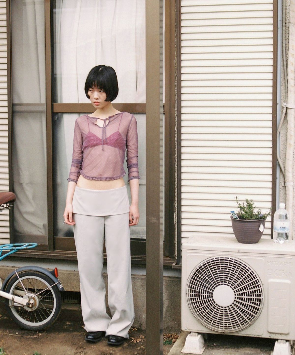 모링가(MORINGA) Waist Point Trouser Warm Grey