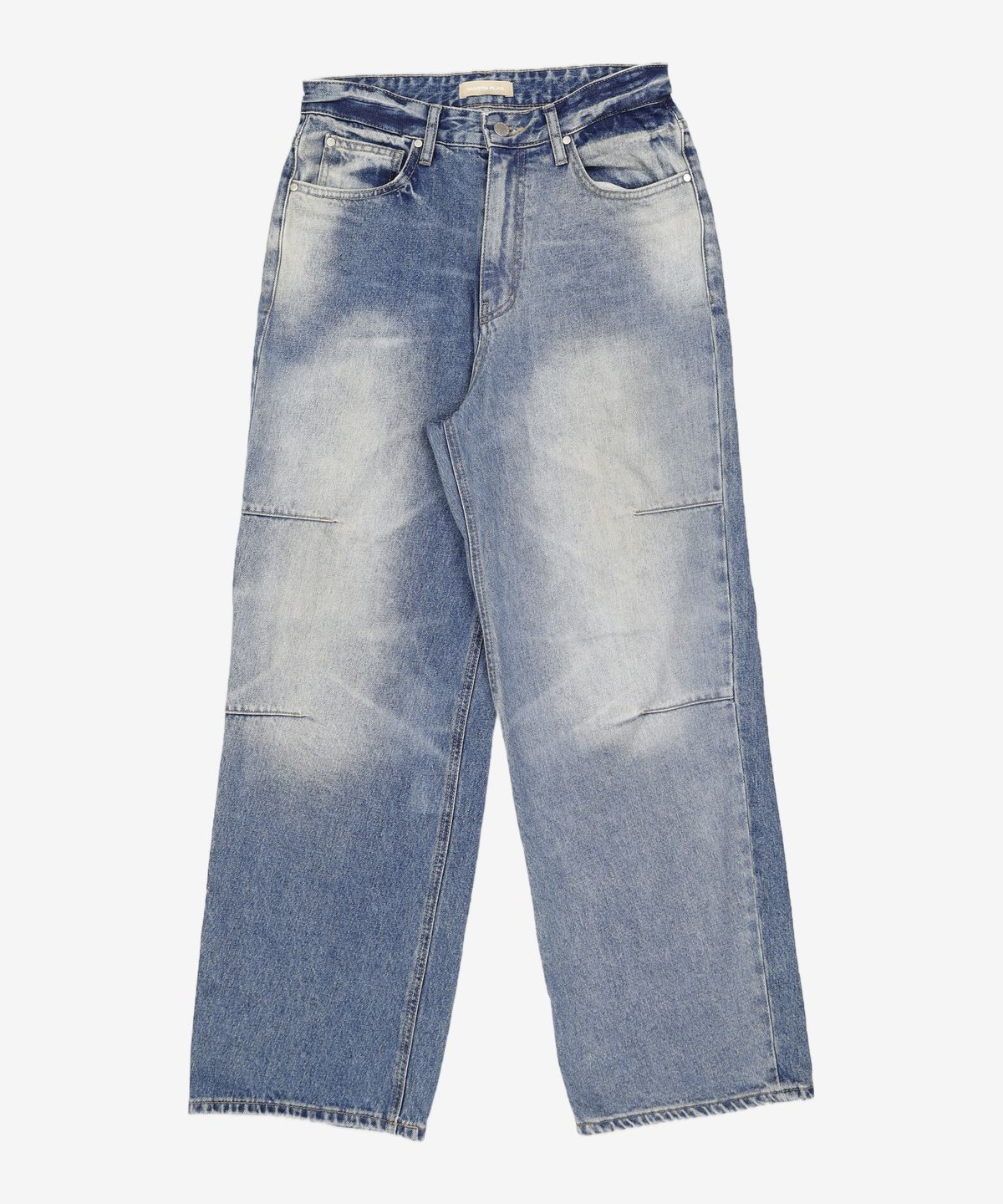 마틴플랜(MARTIN PLAN) Contrast Laser Jeans - BLUE 100