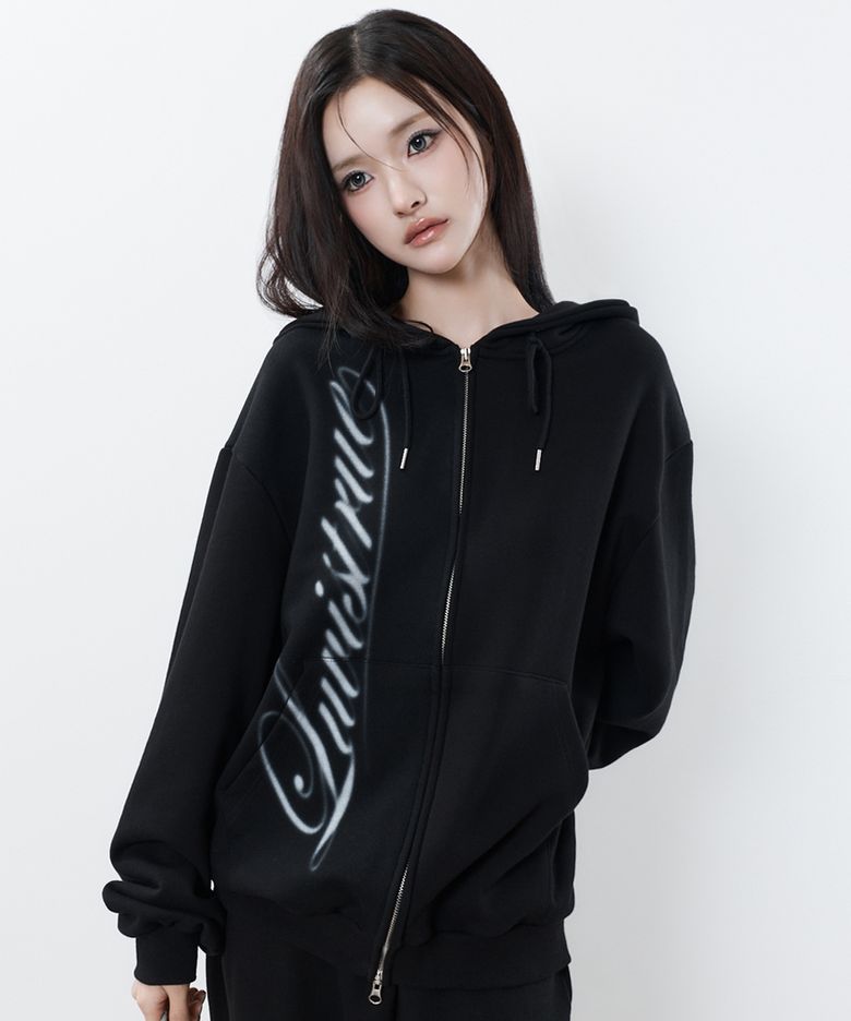 RL CROSS COLORSTONE HOOD ZIP UP(BLACK)