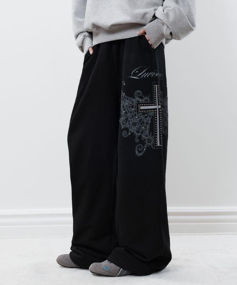 RL CROSS COLORSTONE TRAINING PANTS(BLACK)