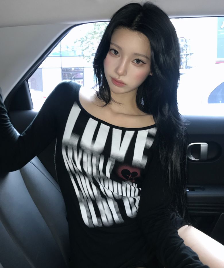 RL DISTORTED LETTERING TEE(BLACK)