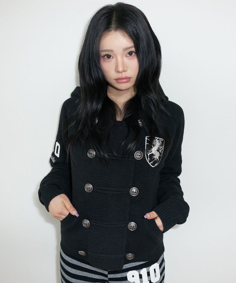 RL HORSE 910 KNIT ZIP UP(BLACK)