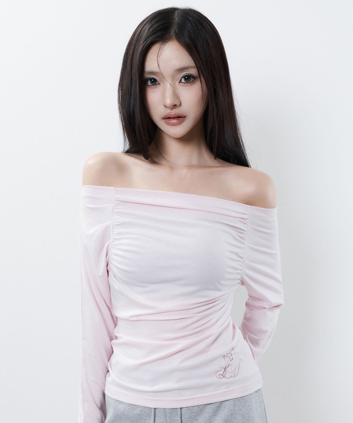 러브이즈트루(LUVISTRUE) RL SHIRRING SLEEVE(PINK)