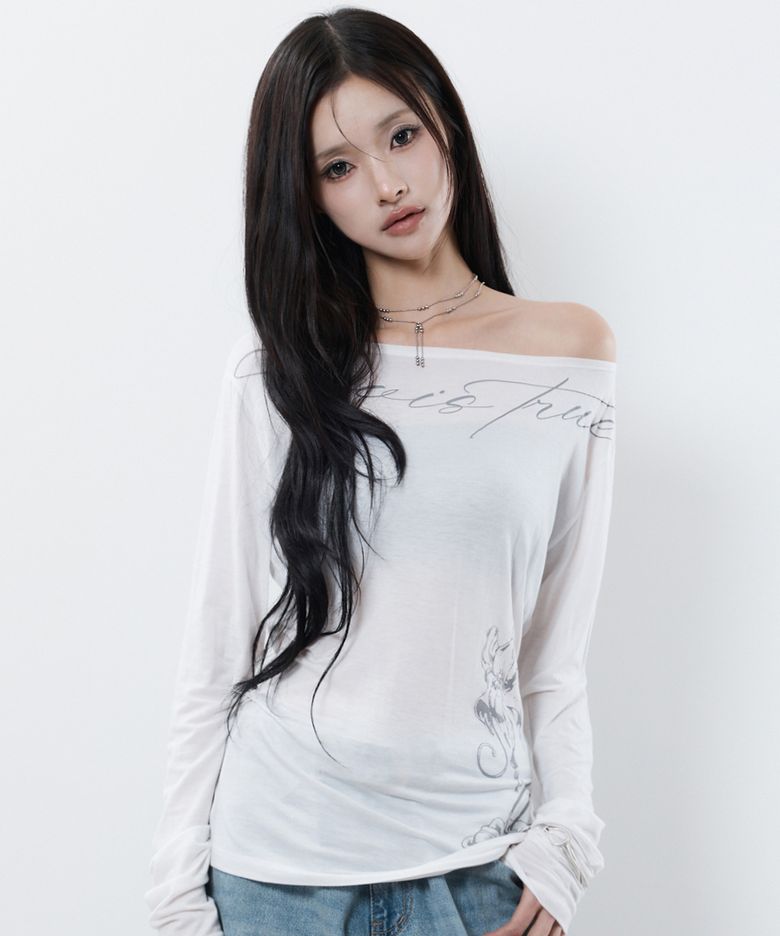 RL WING LONG SLEEVE(WHITE)