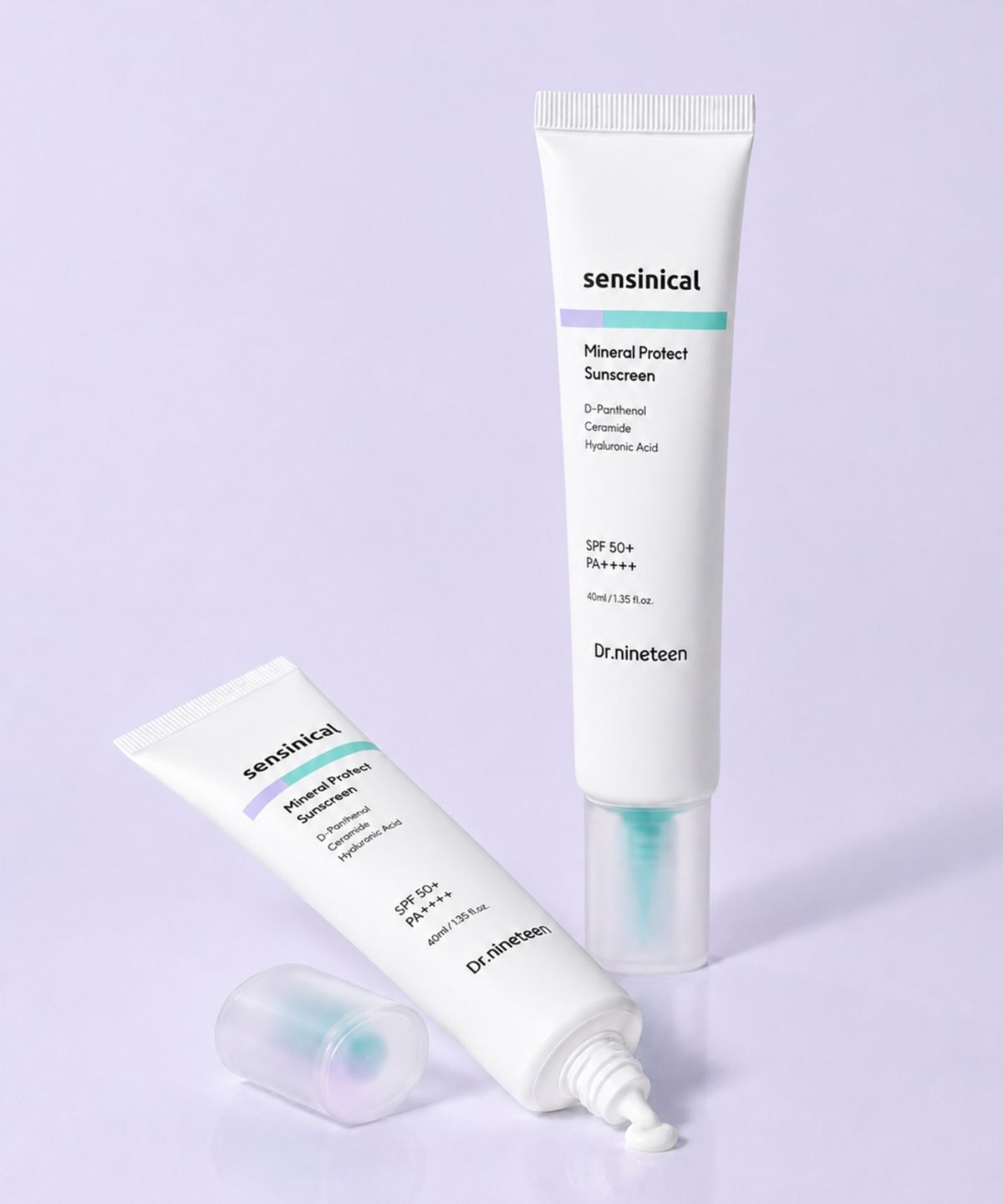 닥터나인틴(DR.NINETEEN) 센시니컬 D-판테놀 무기자차 선크림 40ml