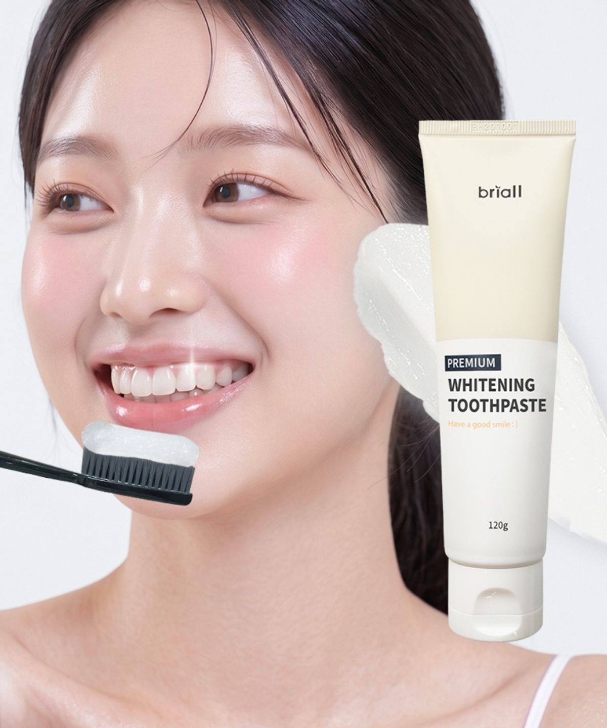 브리올옴므(BRIALL HOMME) [임상완료] 화이트닝 치아 톤업 미백치약 120g