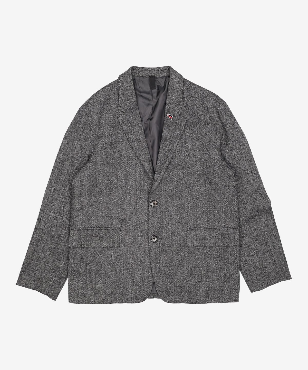 커스텀멜로우(CUSTOMELLOW) herringbone covy jacket (set-up) CWJAW23852GYX 95