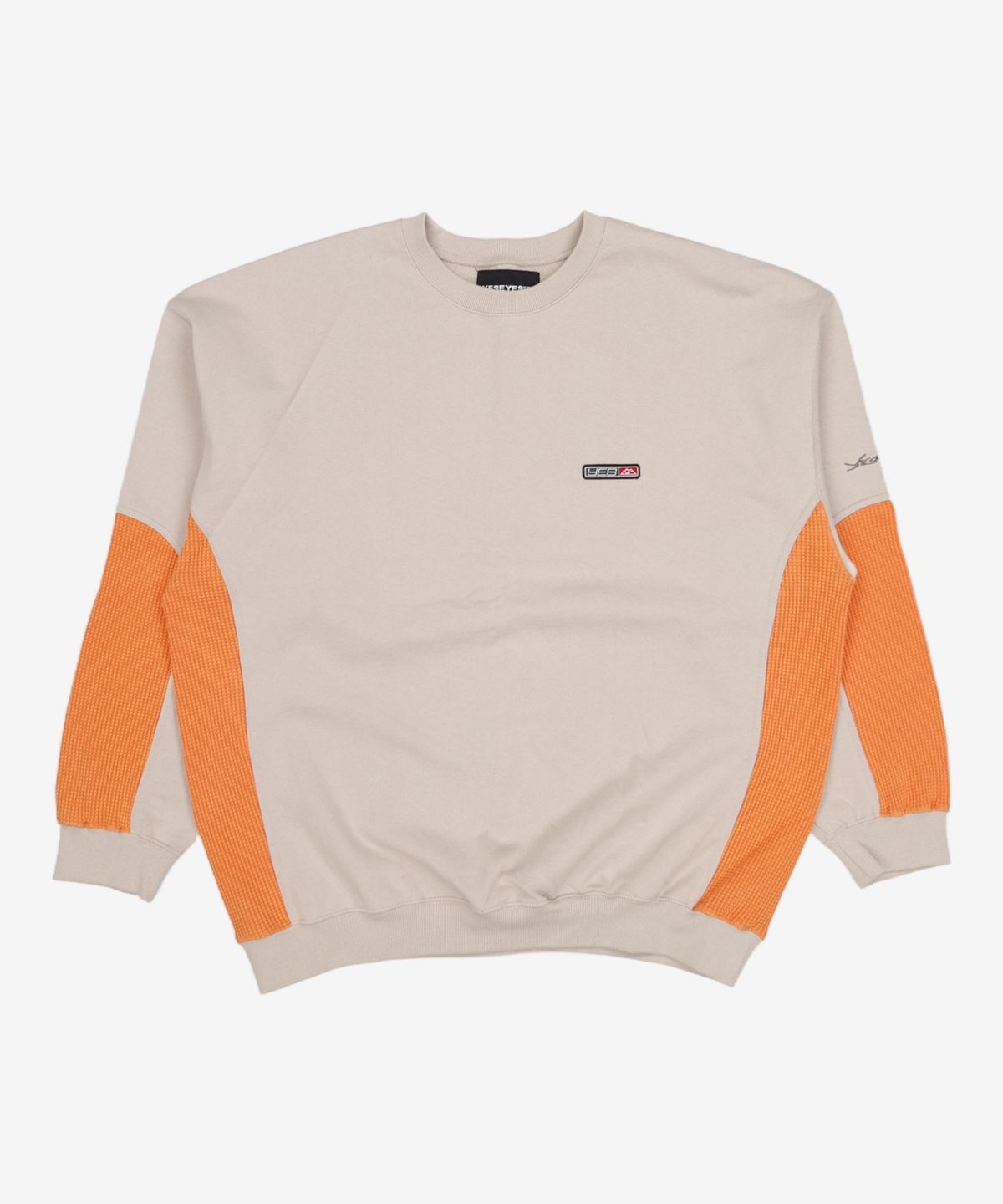 예스아이씨(YESEYESEE) Y.E.S Waffle Sweatshirt Stone L