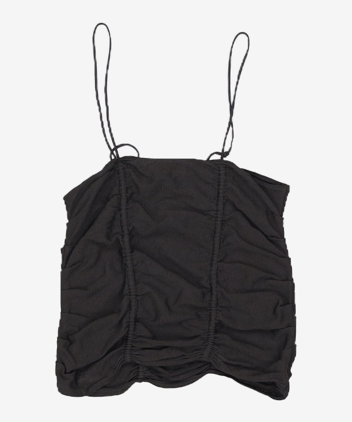 르(LE) shirring bustier knit top (black) FREE
