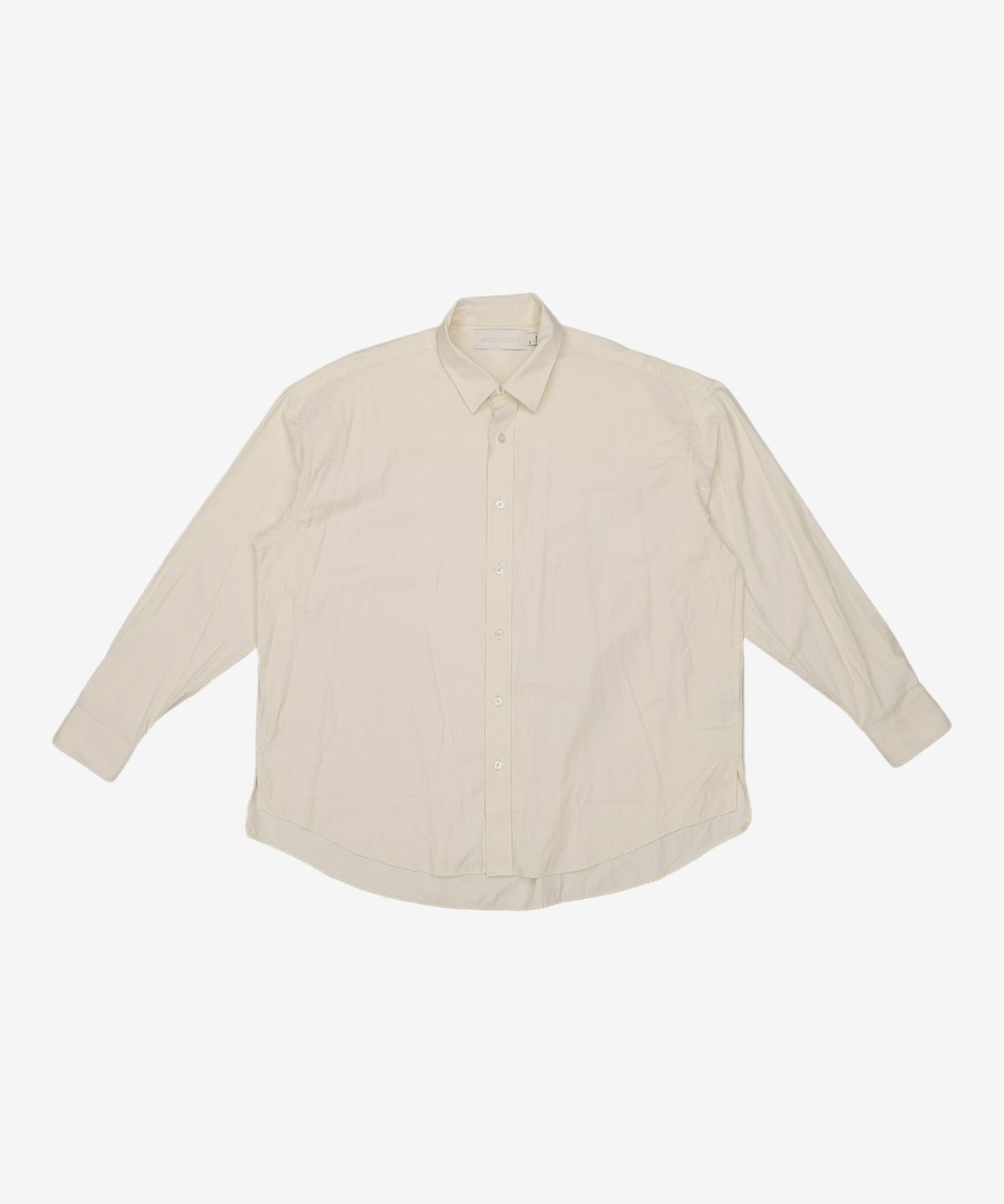 세컨모놀로그(SECONDMONO) (TIE SET)Side Slit Oversized Cotton Shirt [8 color]_SESH008 S