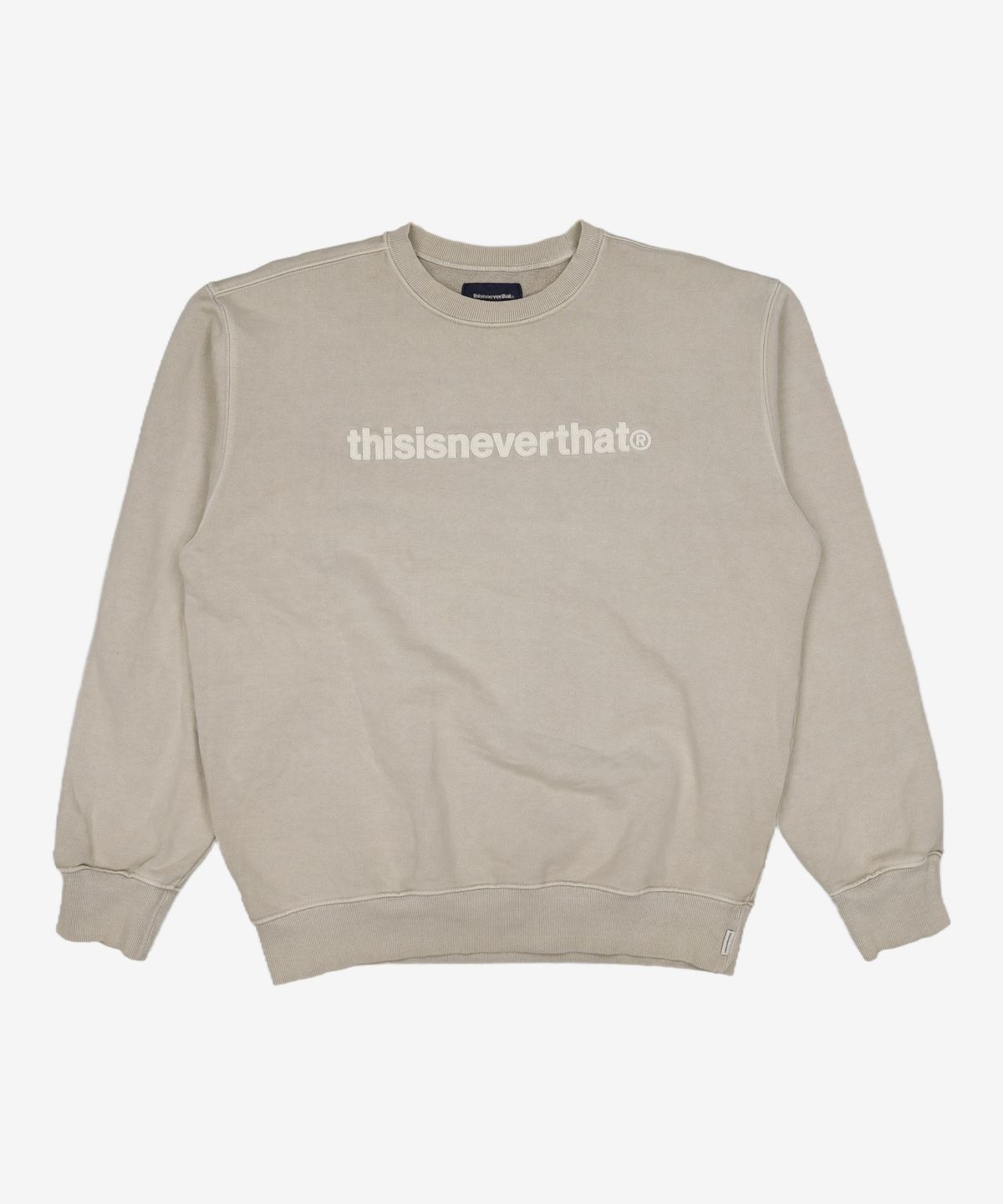 디스이즈네버댓(THISISNEVERTHAT) (FW21) T-Logo Crewneck Ivory XL