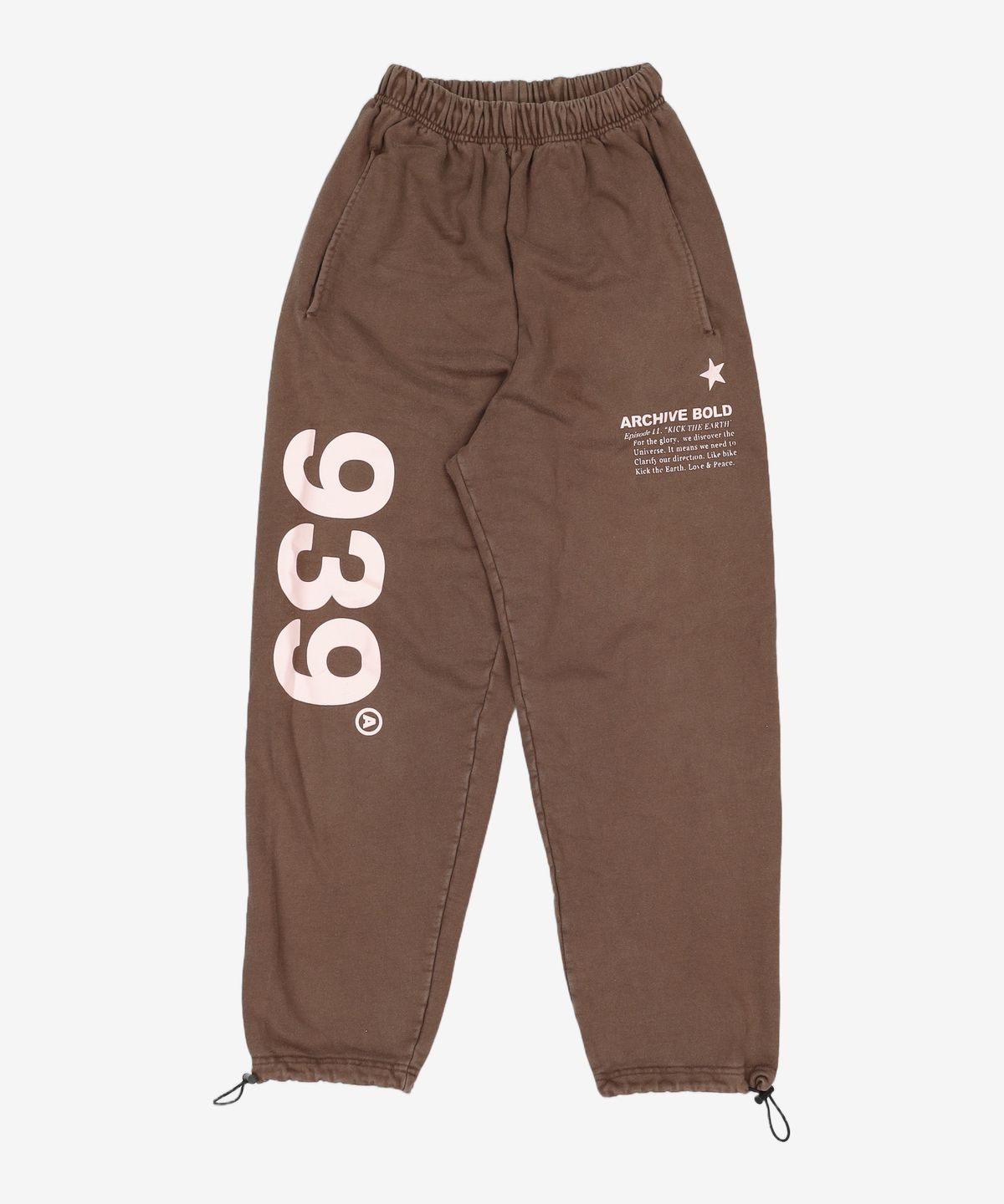 아카이브 볼드(ARCHIVE BOLD) 939 LOGO SWEAT PANTS (BROWN) S