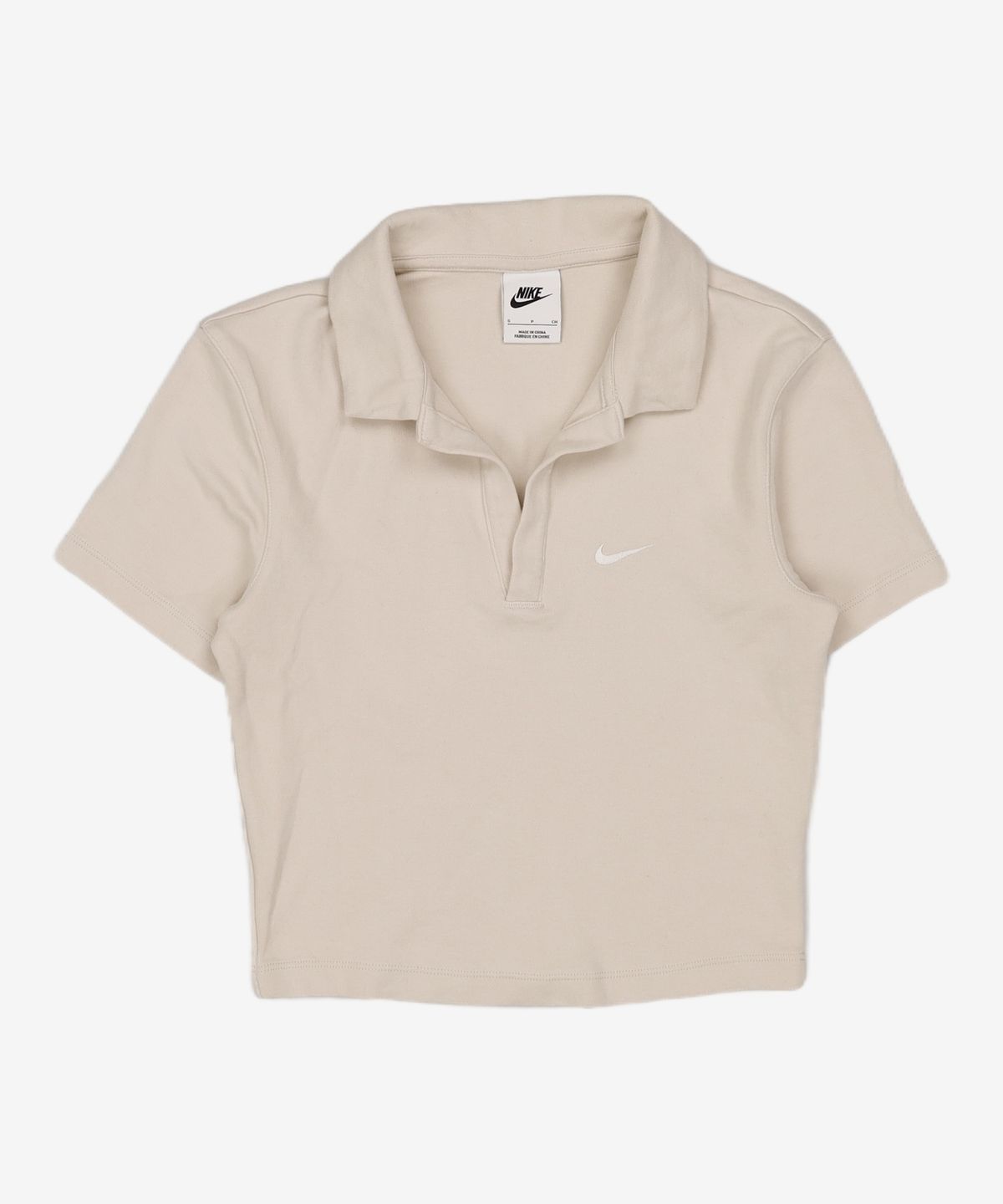 나이키(NIKE) 스포츠웨어 에센셜 반소매 폴로 탑 W - 라이트 오어우드 브라운:세일 / DV7885-104 S