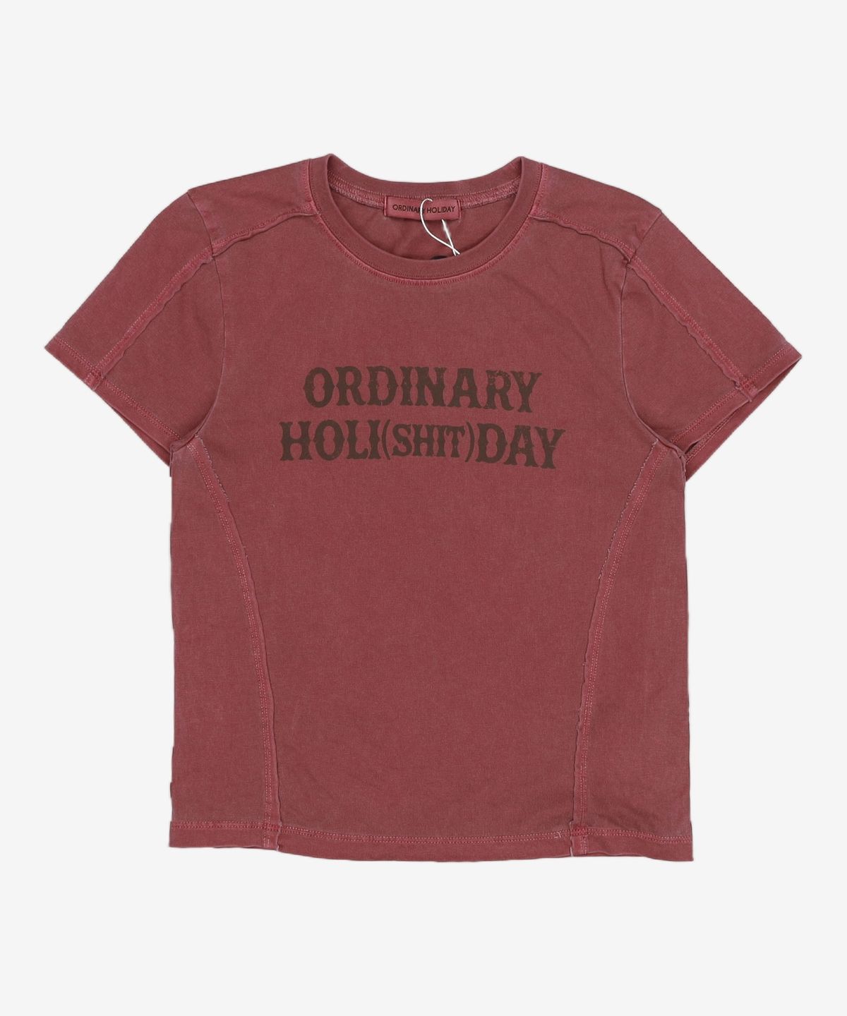 오디너리 홀리데이(ORDINARY HOLIDAY) SLIM LOGO T-SHIRT [4 COLOR] FREE