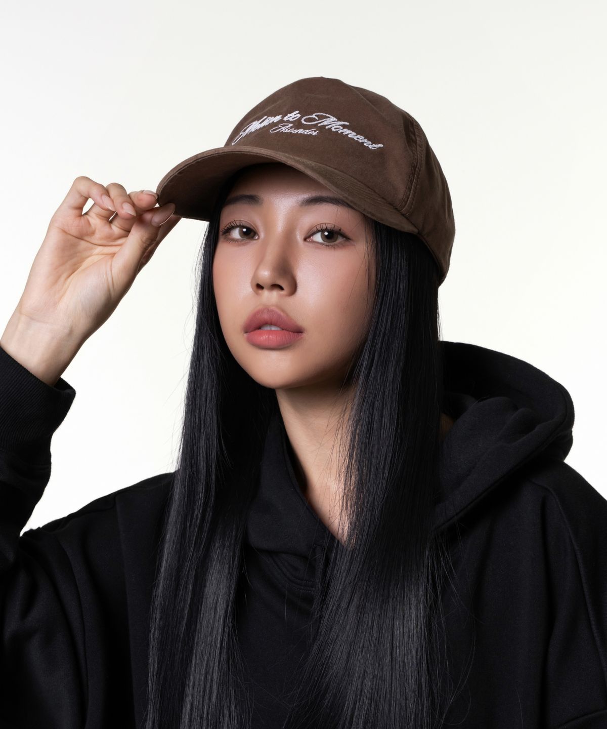 어센더(ASCENDER) 피그먼트 워시드 모션 볼캡 [카멜 브라운]