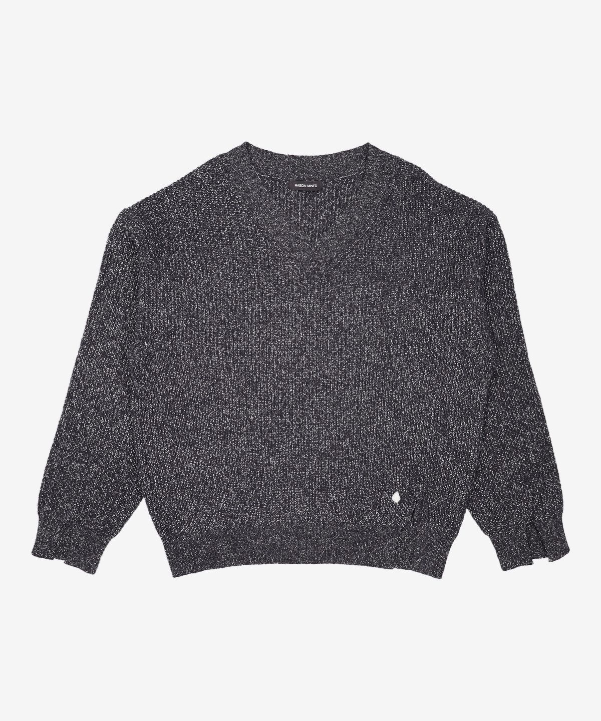 메종미네드(MAISON MINED) COOKIE AND CREAM V NECK KNIT L