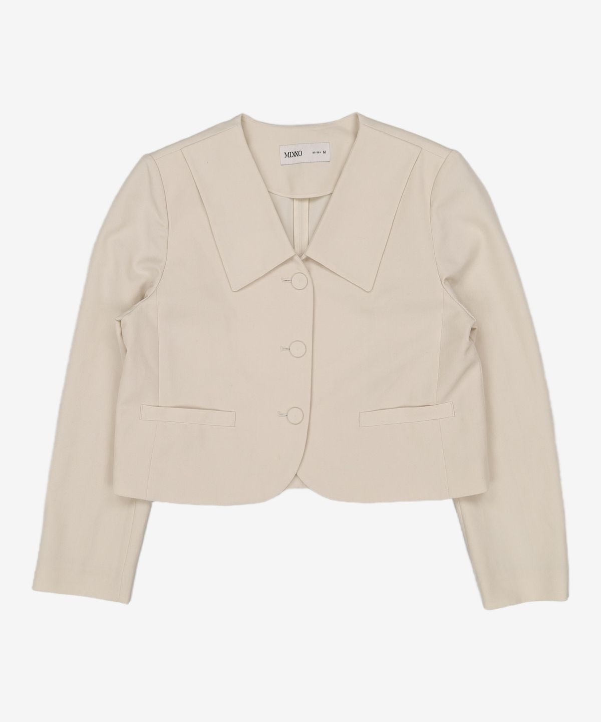 미쏘(MIXXO) [리오더]빅카라 숏 자켓 JKC921G 리오더 MIWJKC90QG M