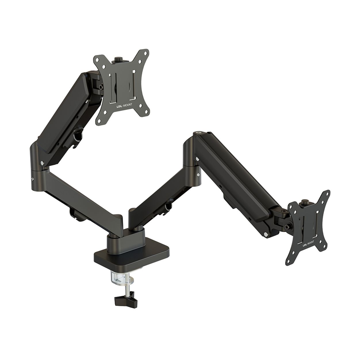 엘디엘마운트(LDLMOUNT) APL-FLEX FIT BV1 DUAL 블랙 듀얼모니터암 32 호환
