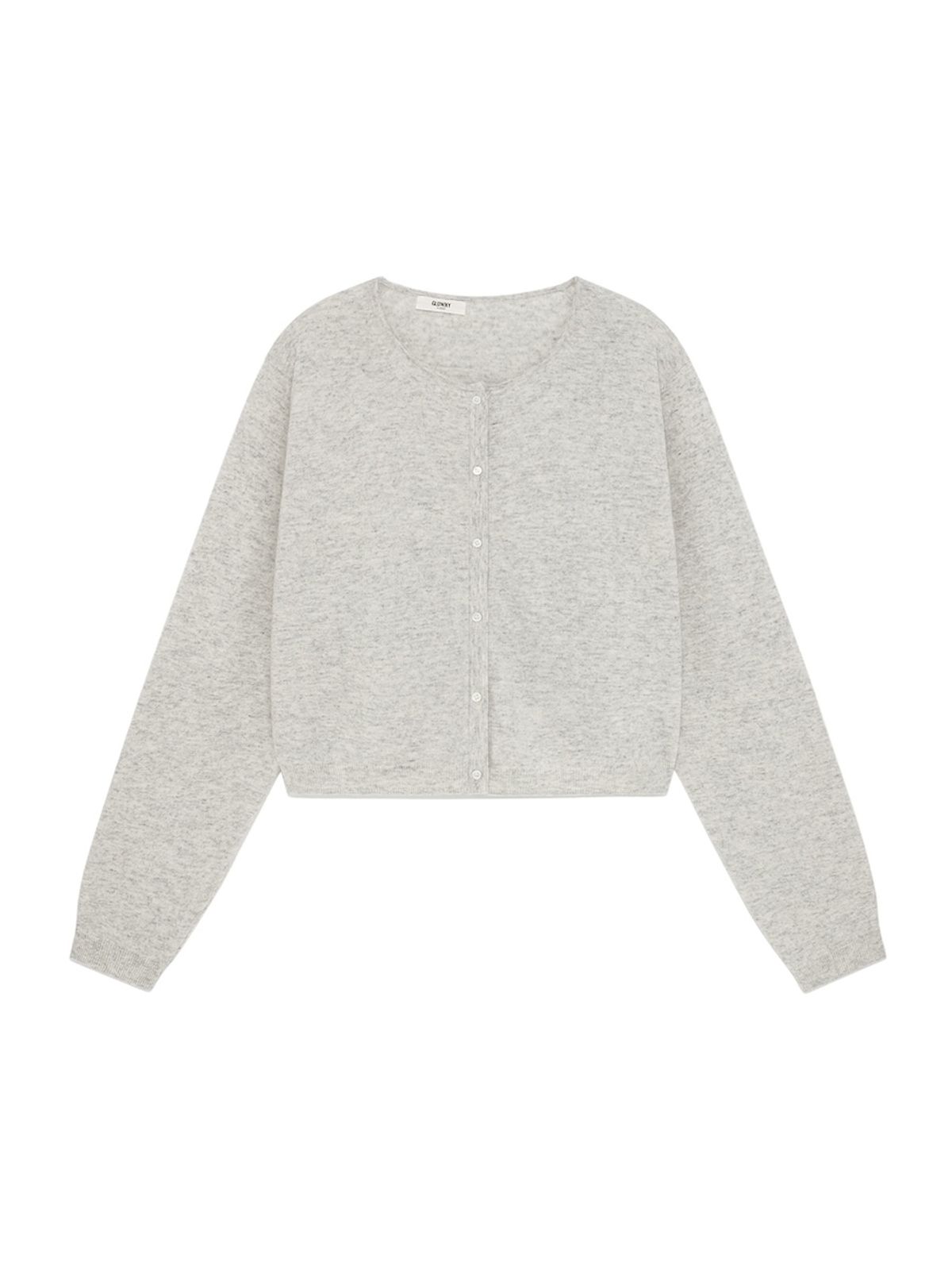 글로니(GLOWNY) G CLASSIC LOOSE FIT CARDIGAN (GRAY)