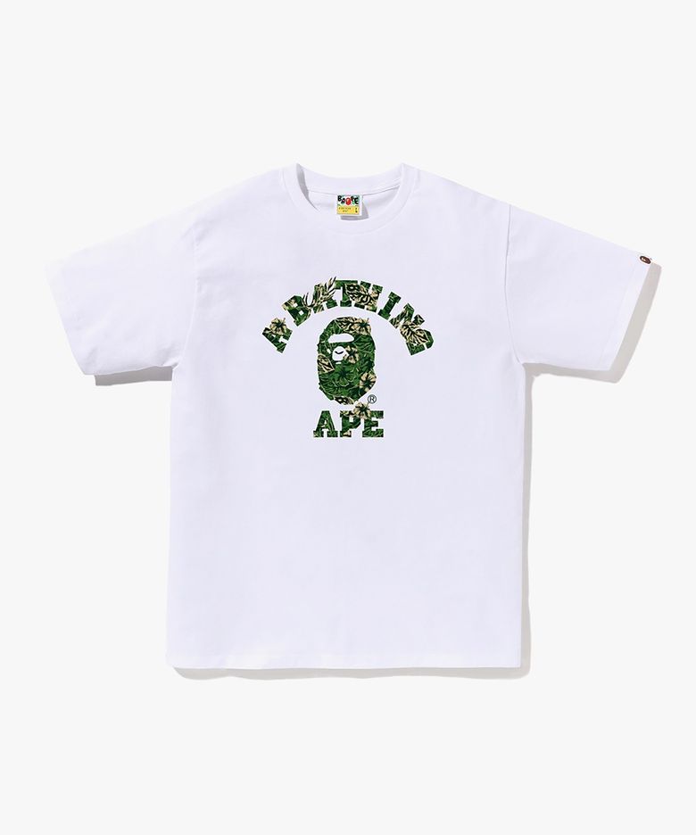 팜 리조트 카모 콜리지 티셔츠(M) WHITE/GREEN