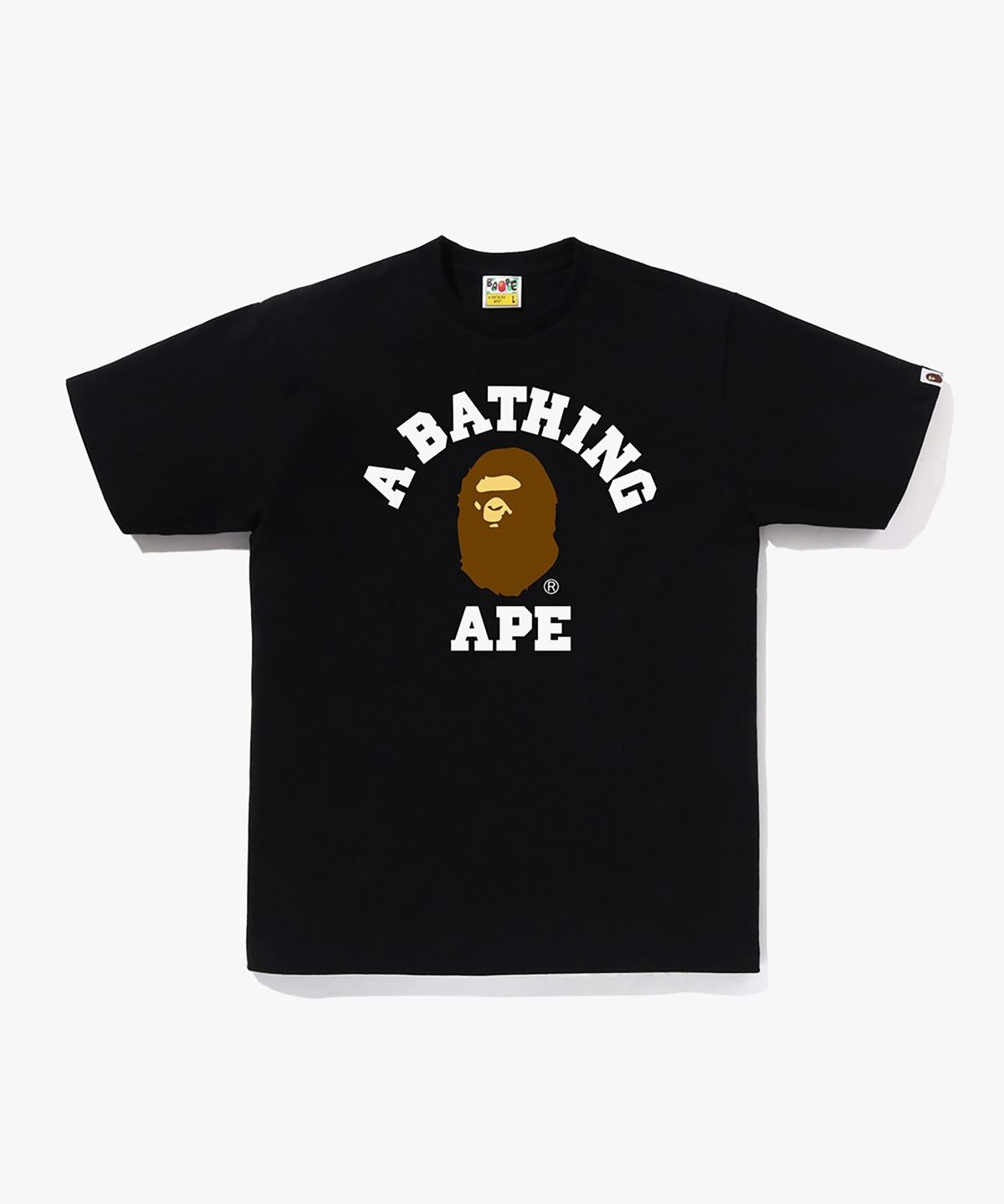 베이프(BAPE) 콜리지 티셔츠(M) BLACK
