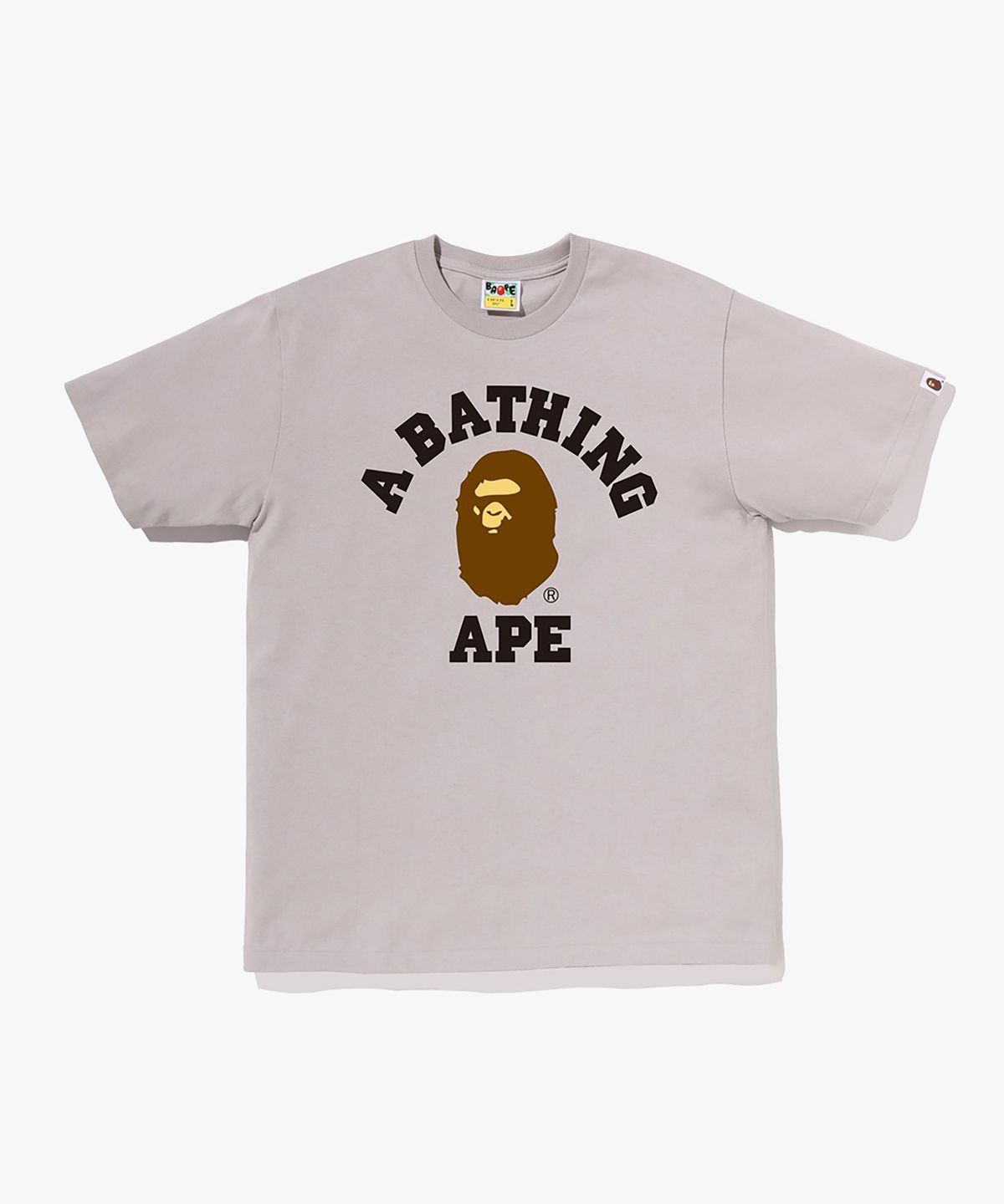 베이프(BAPE) 콜리지 티셔츠(M) GRAY