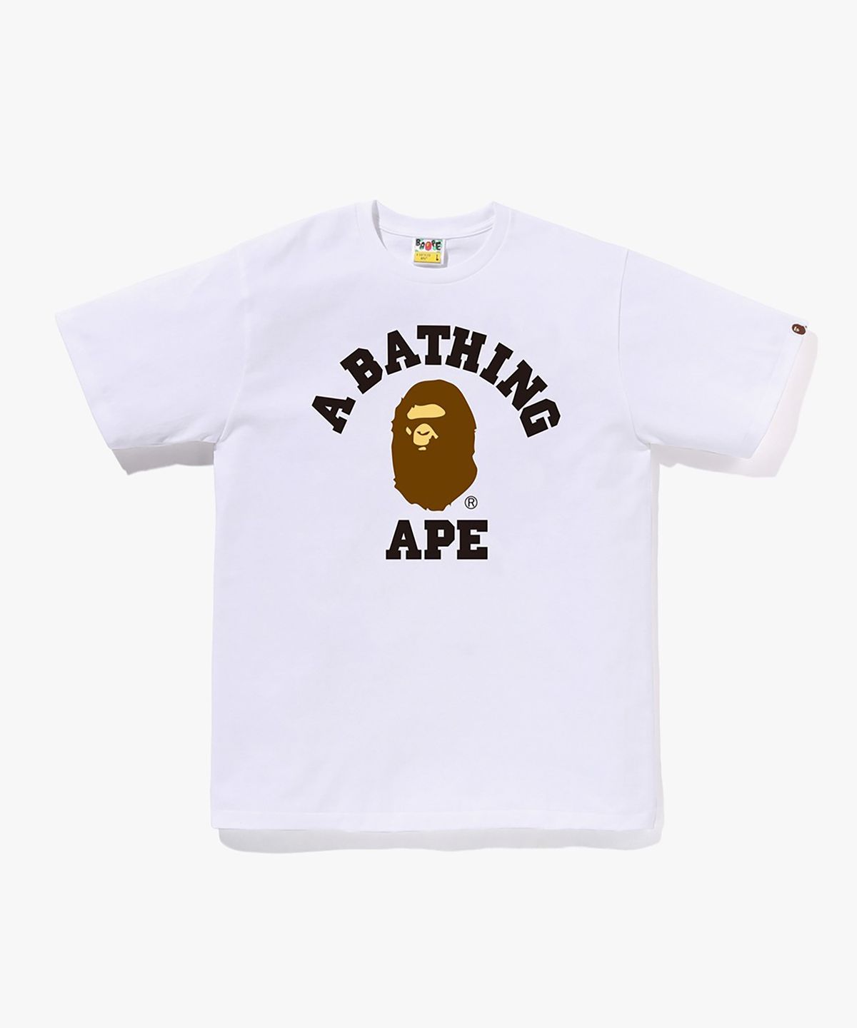 베이프(BAPE) 콜리지 티셔츠(M) WHITE