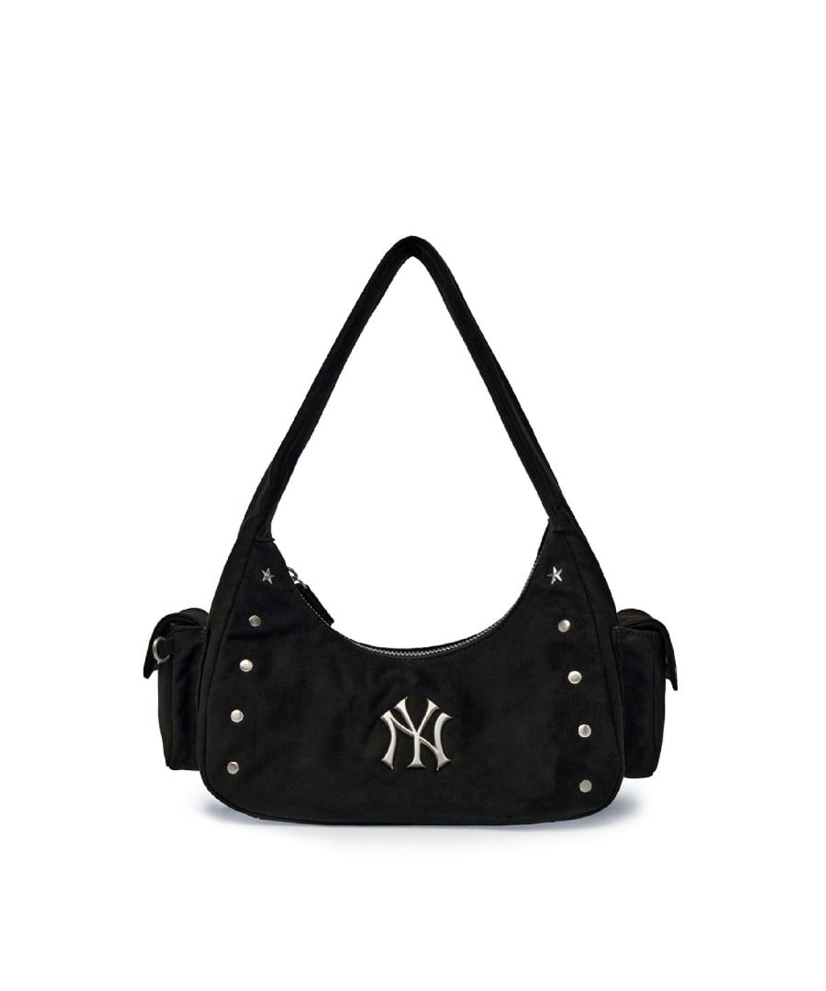 엠엘비(MLB) 빈티지 스트릿 스터드 호보백 NY (Black)