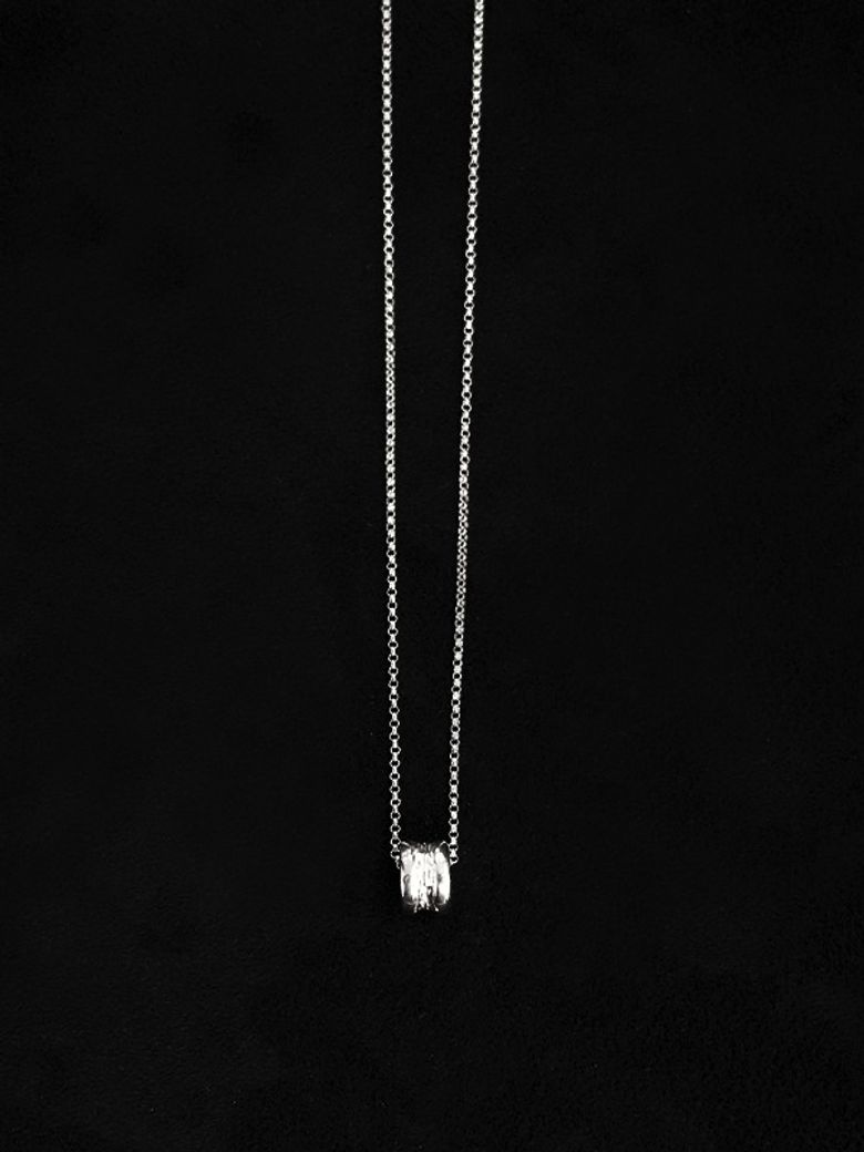 해류 TEXTURE RING NECKLACE (M)