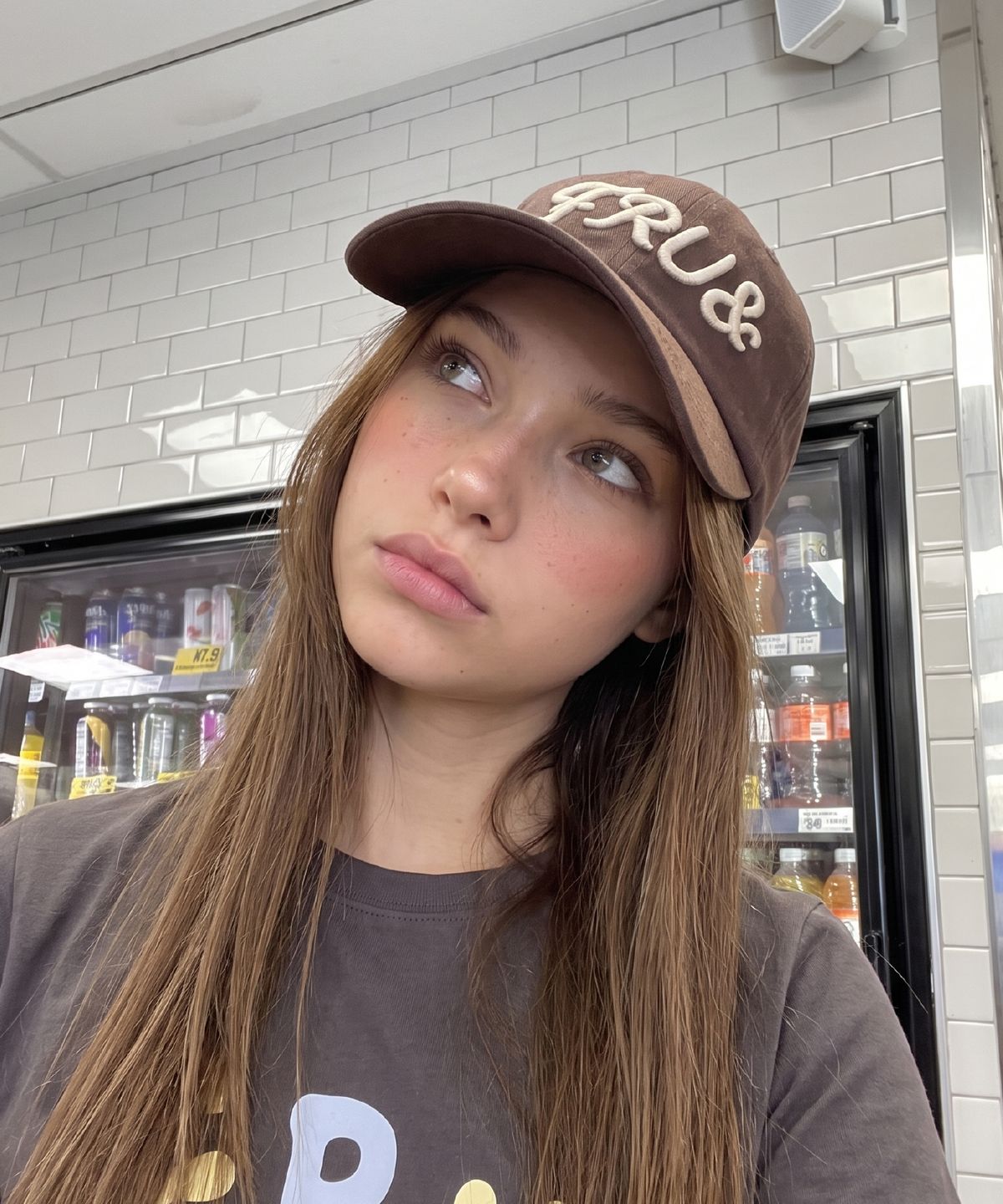 프루앤(FRUAND) VINTAGE LOGO CAP_BROWN