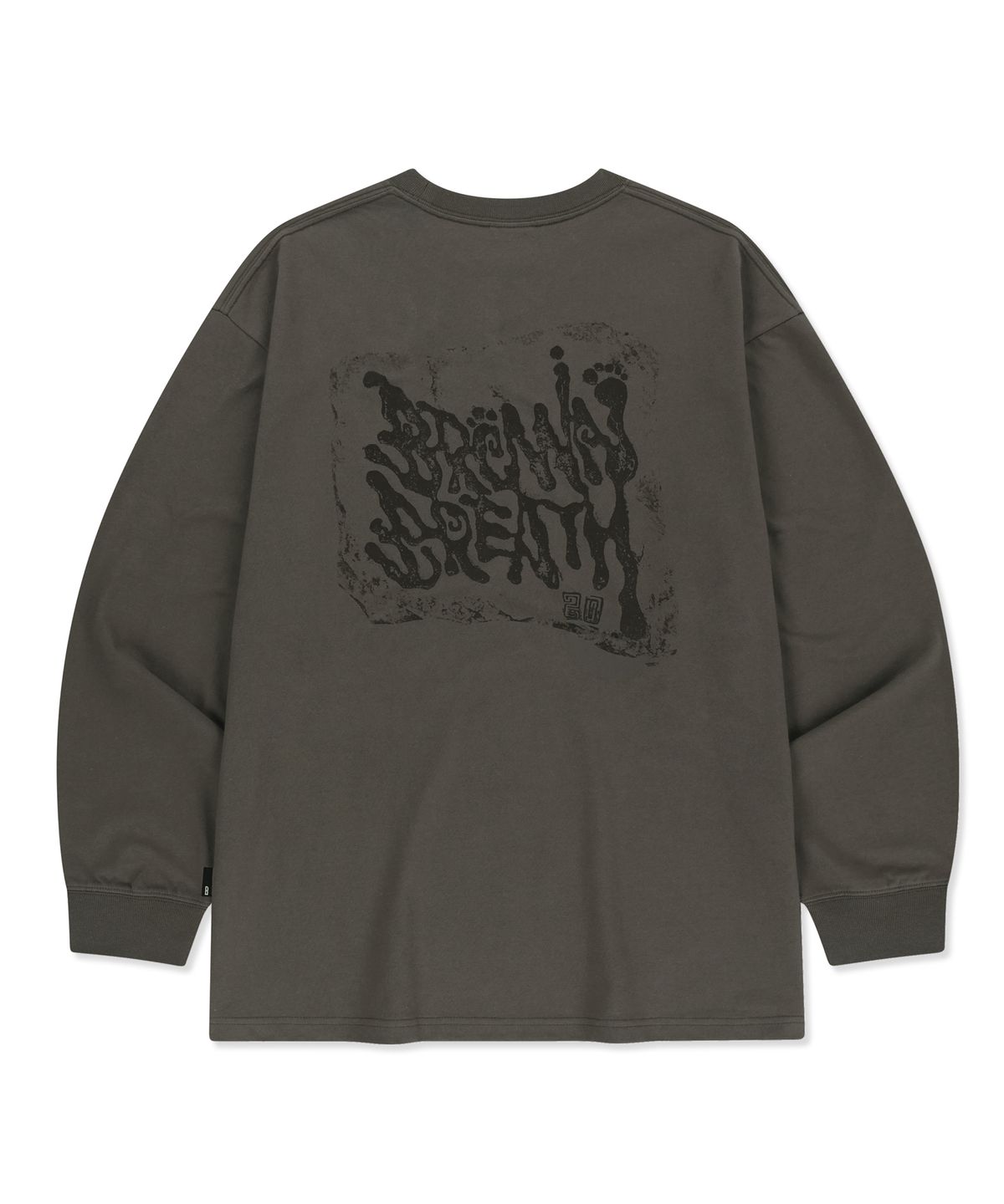 브라운브레스(BROWNBREATH) BB 20TH MESSAGE TAG LONGSLEEVE - BROWN