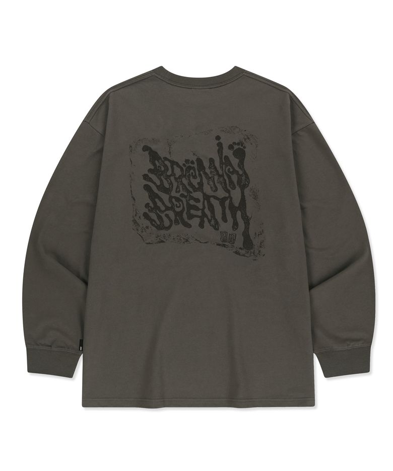 BB 20TH MESSAGE TAG LONGSLEEVE - BROWN