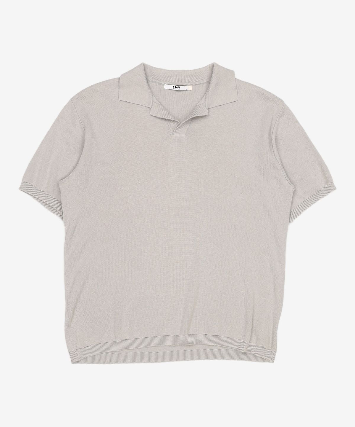 원소프트(1'SOFT) 오픈카라풀오버 OPEN COLLAR NECK KNIT L