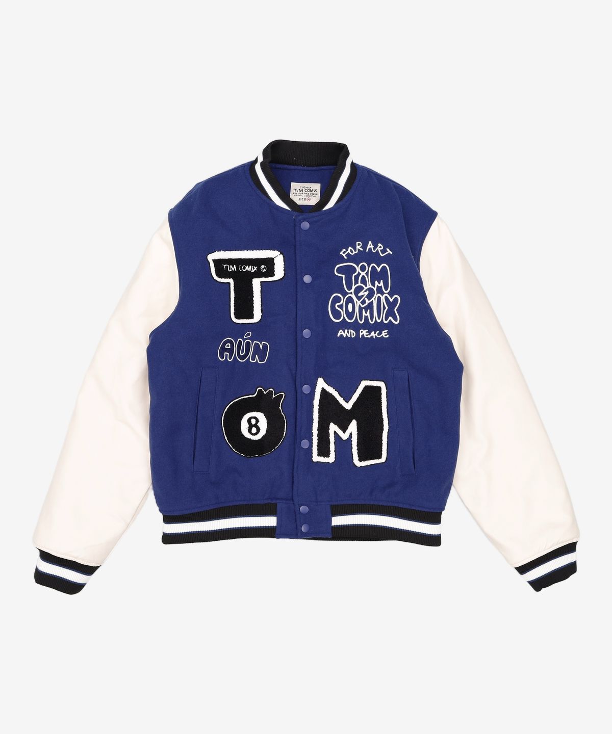 팀코믹스(TIMCOMIX) 8 BALL VARSITY JACKET NAVY M