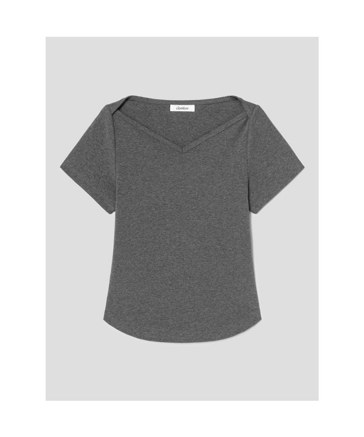 디애퍼처(THE APERTURE) Senago VNeck Top  Ash (TA6742A114)