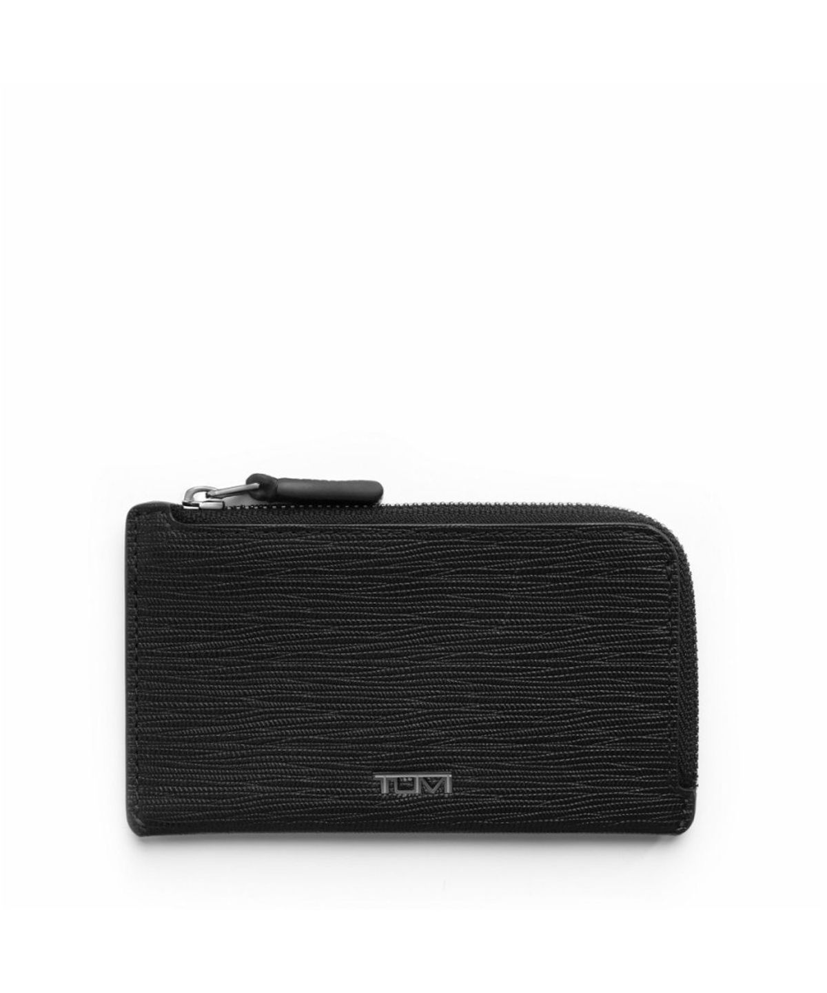 투미(TUMI) 나소 L-지퍼 카드 케이스 블랙 엠보_01262223DEM
