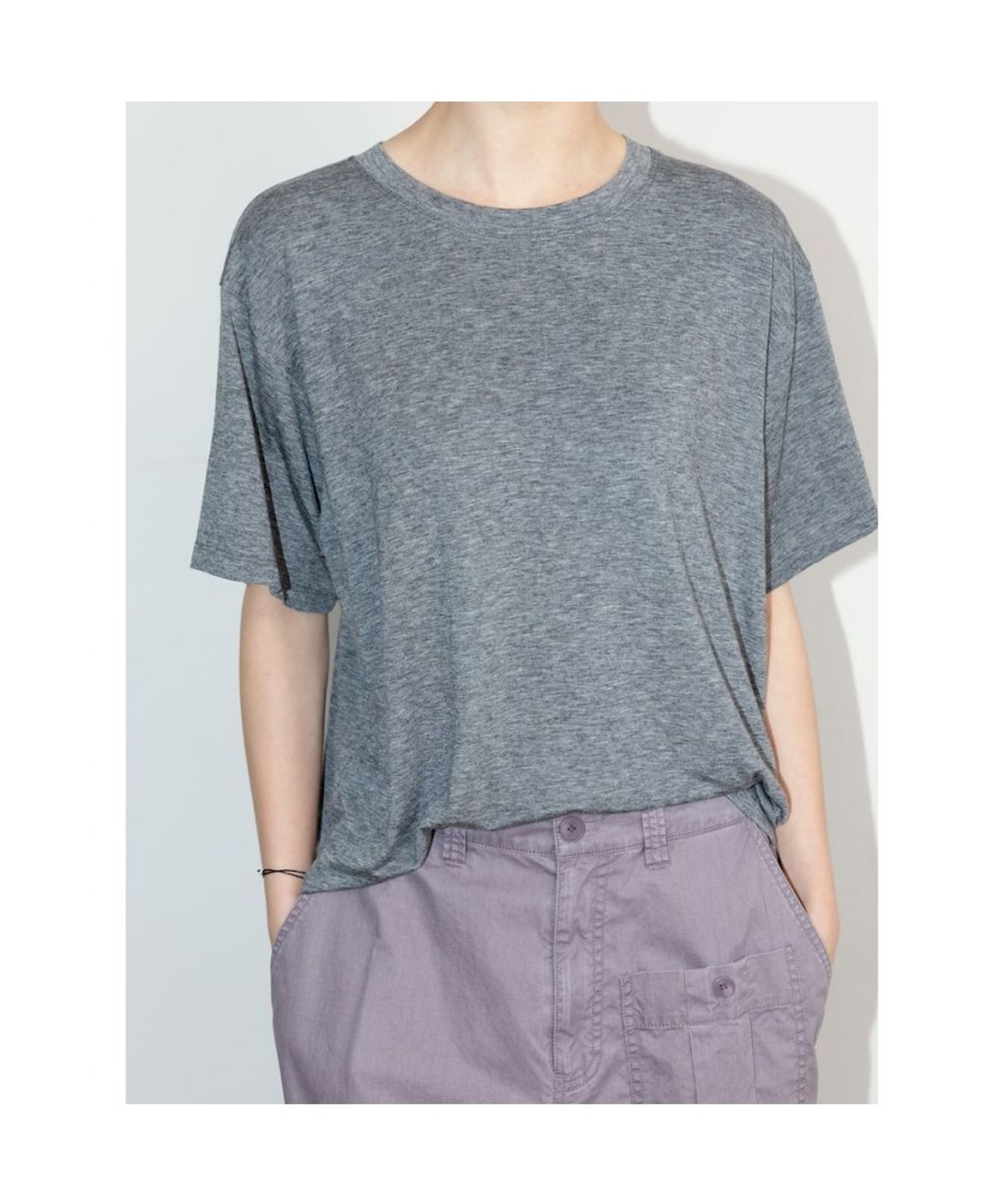 디애퍼처(THE APERTURE) Over Josh TShirt  Grey (TA6742A143)