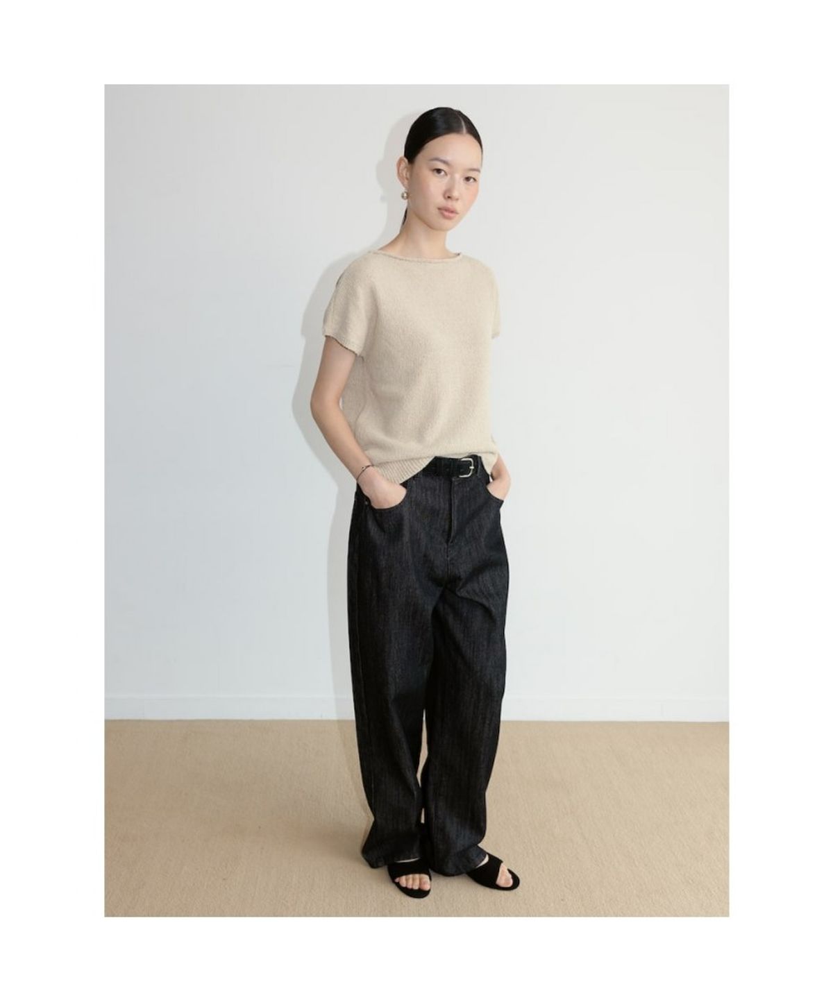 디애퍼처(THE APERTURE) Feldon Knit Top  Beige (TA6751A08A)