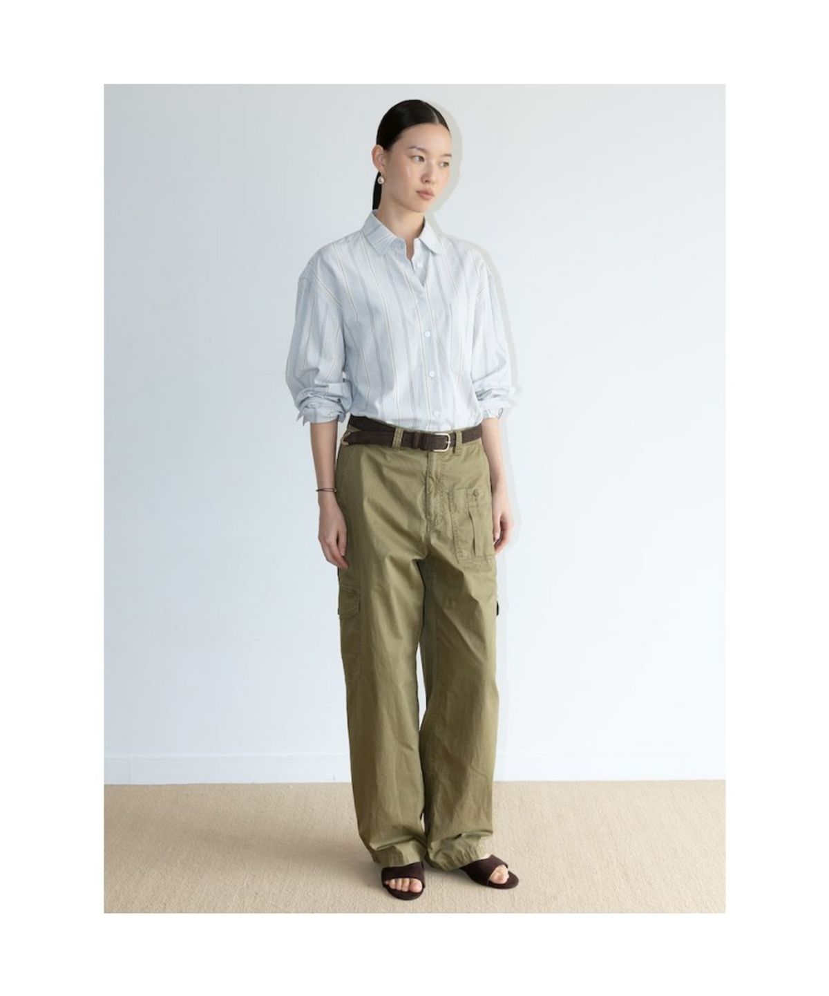디애퍼처(THE APERTURE) [Unisex] Eddie Cargo Pants  Khaki (TA6721U05H)