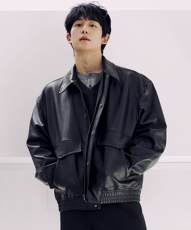 [COUTURE]아웃포켓 블랙 레더 오버핏 블루종