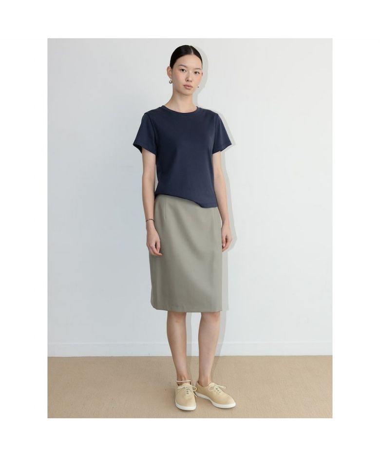 Josh Midi H Line Skirt  Beige (TA6727A07A)