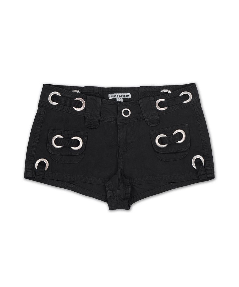 블랙 아일렛 카고 미니 쇼츠