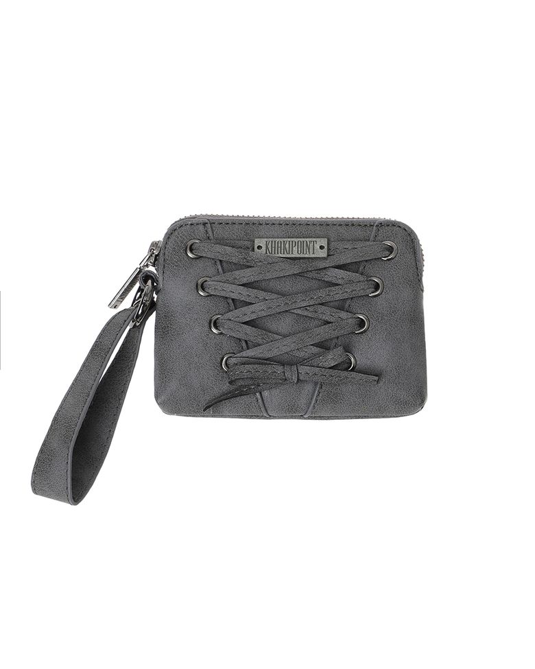 Eyelet Card Wallet (gray)